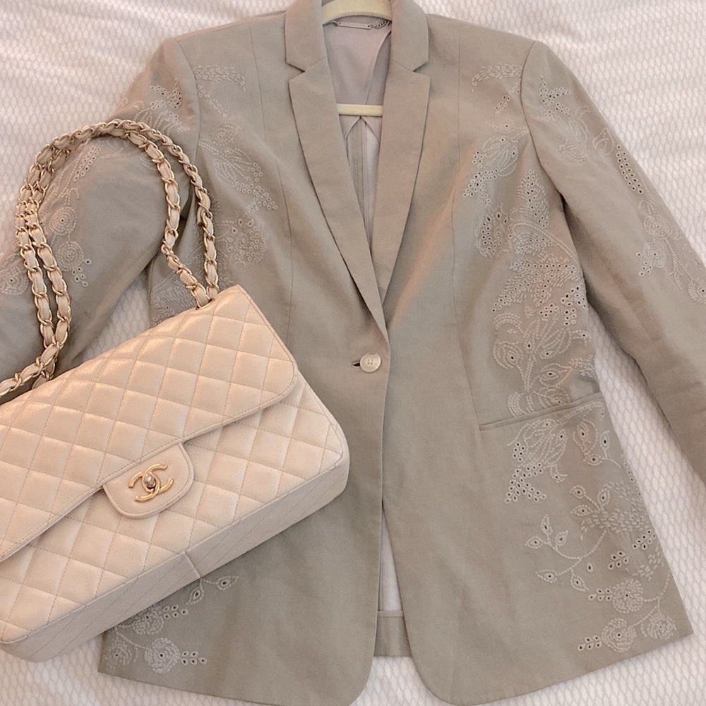 Elie Tahari linen blazer